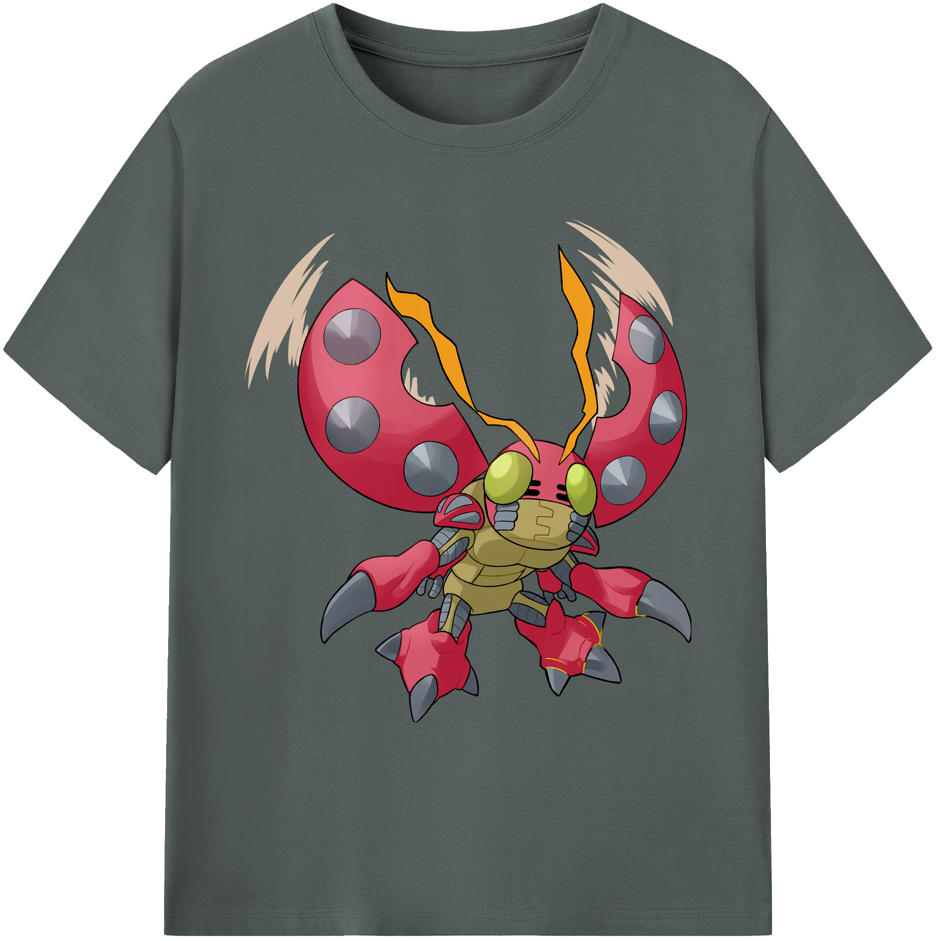 （画像用） Digimon デジタルモンスター/デジモン 綿100％ メンズ半袖Tシャツ｜肌触りやわらか＆通気性